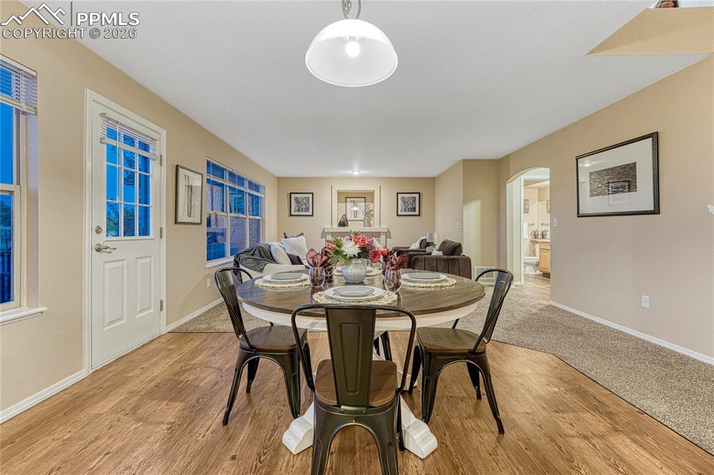 Image 17 of 50: From Kitchen to Dining to Family Room