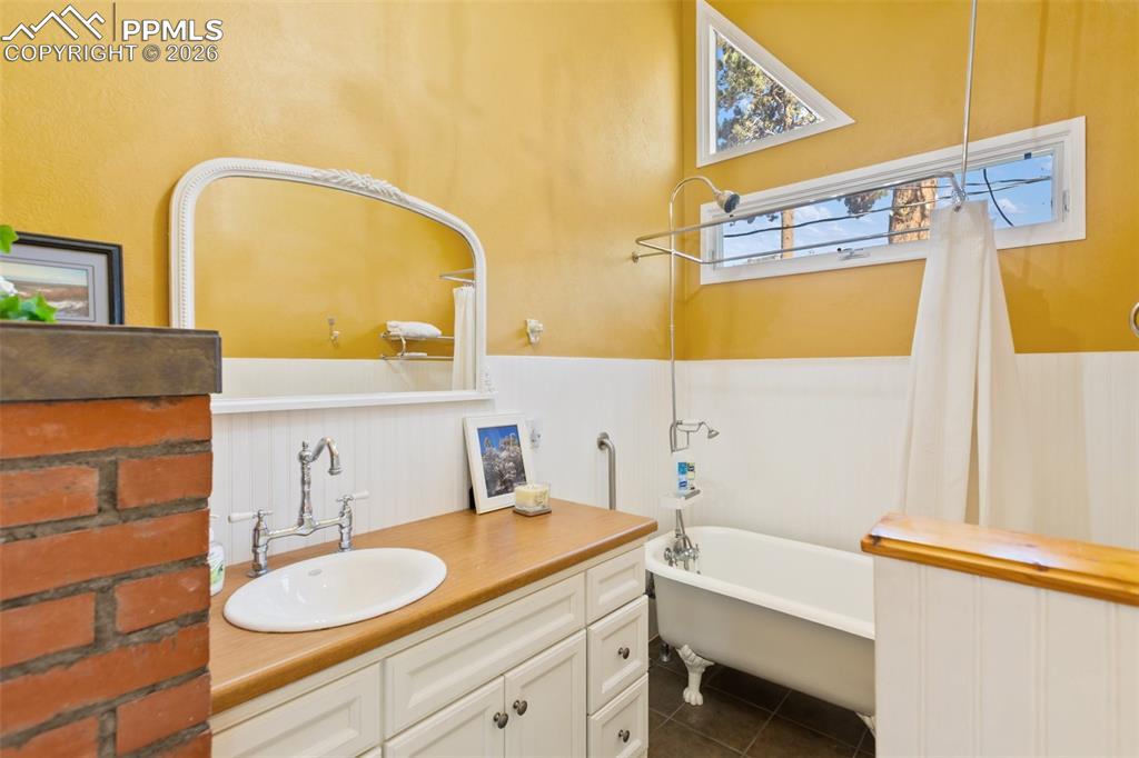 Image 20 of 46: Kitchen with butcher block counters