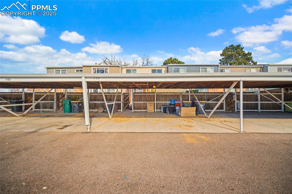 Image 30 of 34: View of horse barn