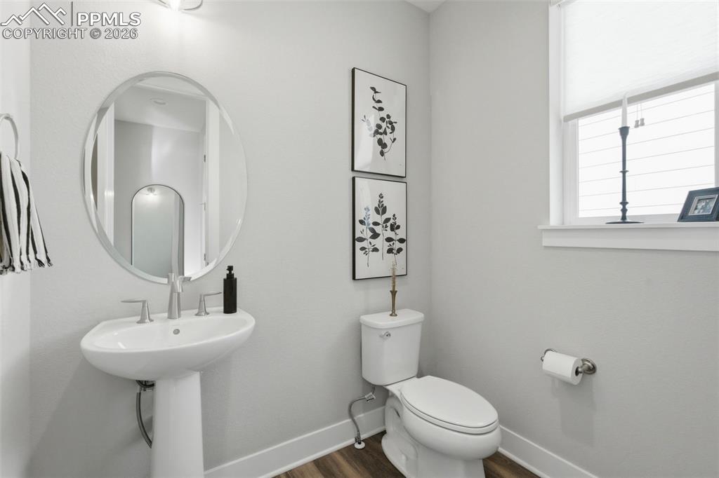 Image 18 of 50: Powder room on main floor