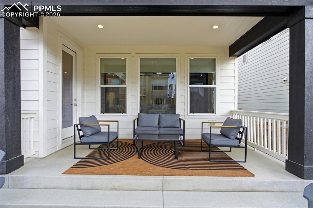 Image 36 of 50: Back patio with new expanded concrete 