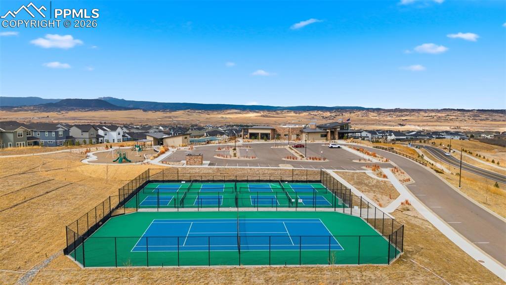 Image 48 of 50: Montaine community tennis and pickleball courts