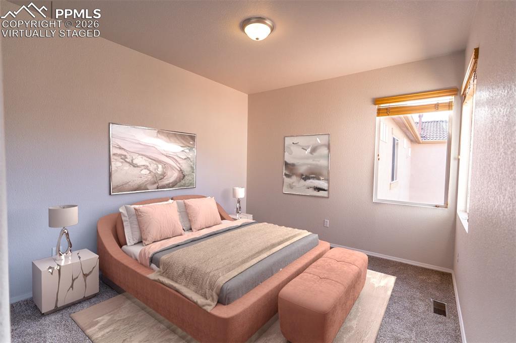 Image 18 of 26: Secondary Bedroom Virtually Staged 