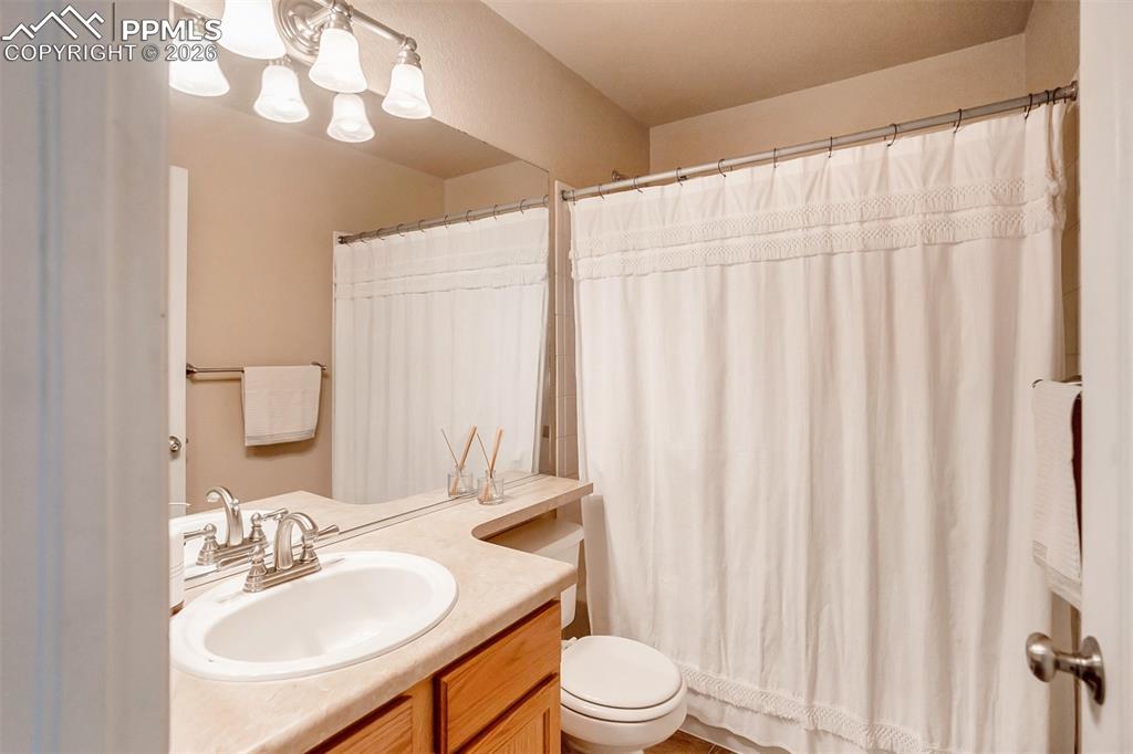 Image 20 of 26: Secondary Bath - tub and shower