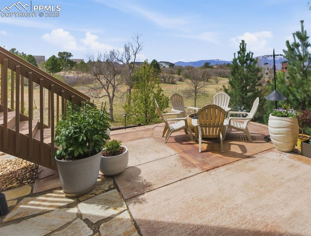 Image 44 of 50: Back Yard With Gate To Gulch Area