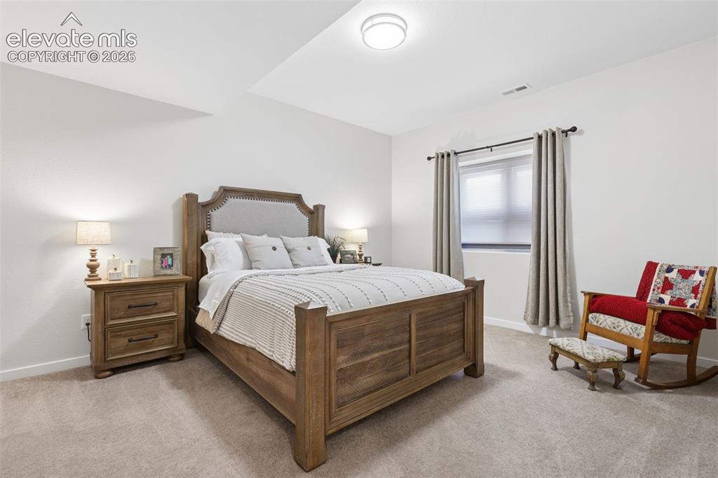 Image 41 of 50: Recessed ceiling with flush mount lighting