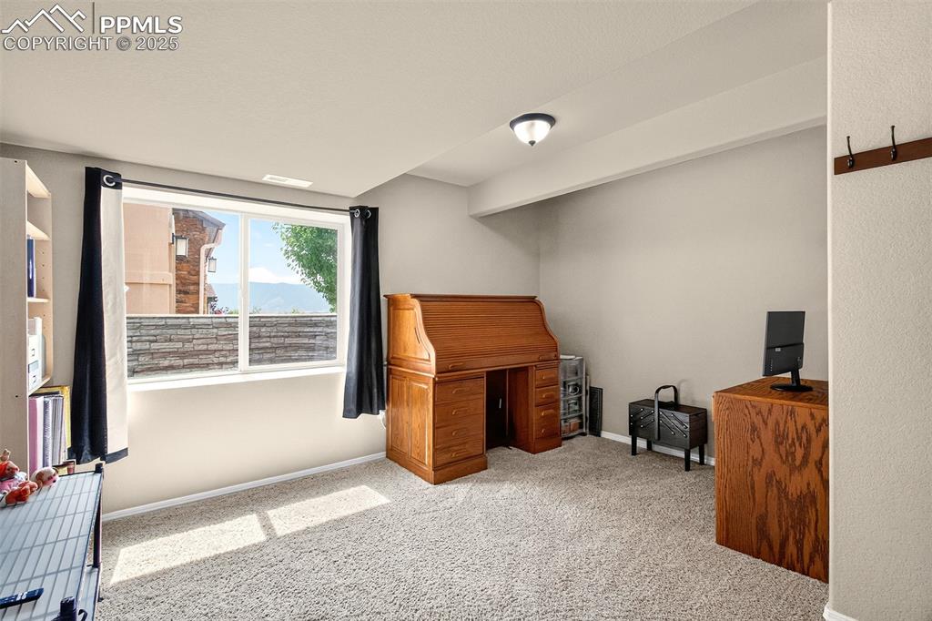 Image 34 of 48: Large basement bedroom. 