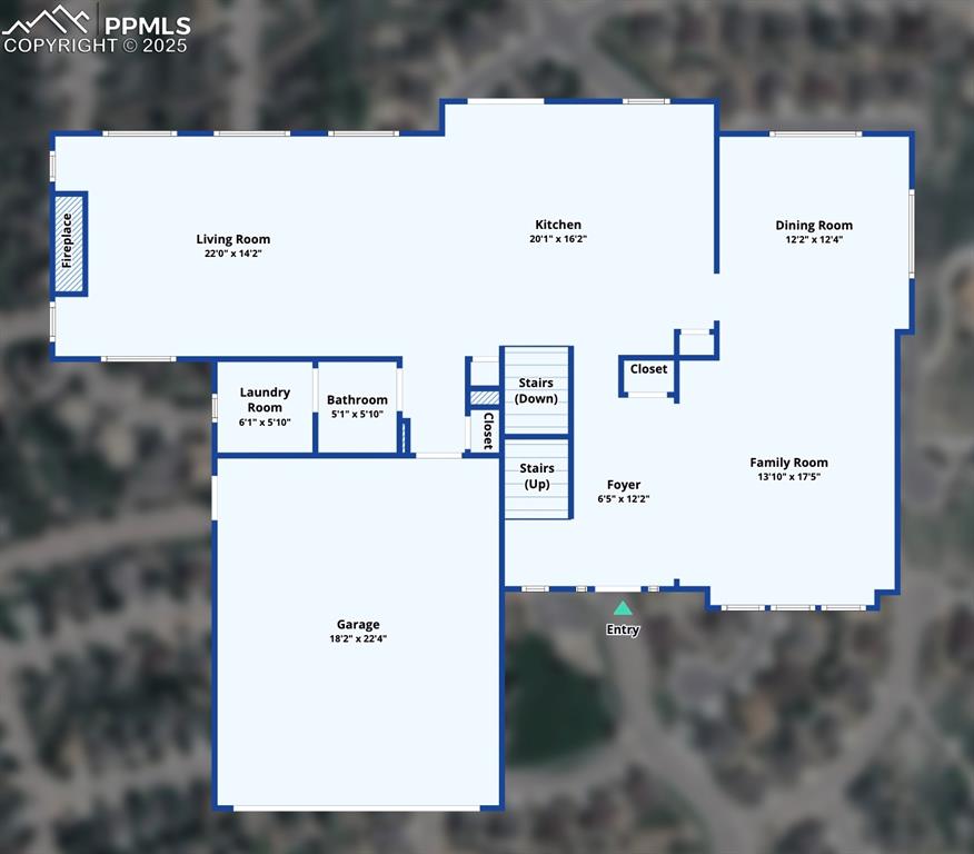 Image 49 of 50: View of floor plan / room layout