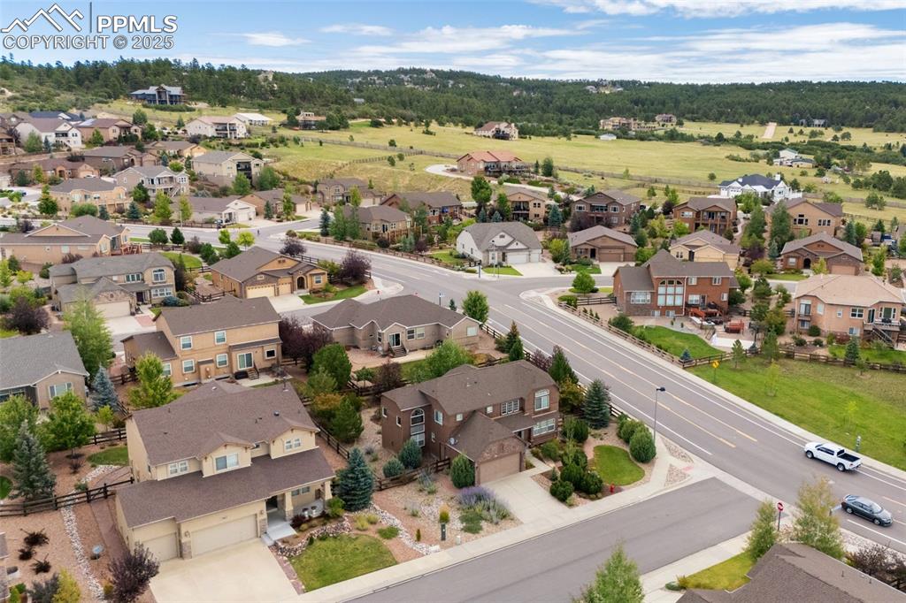 Image 5 of 50: Aerial perspective of suburban area