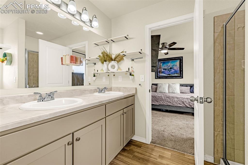 Image 21 of 33: Primary Bathroom Facing the Bedroom