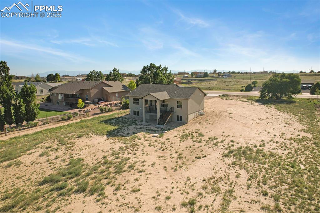 Image 38 of 41: Aerial perspective of suburban area