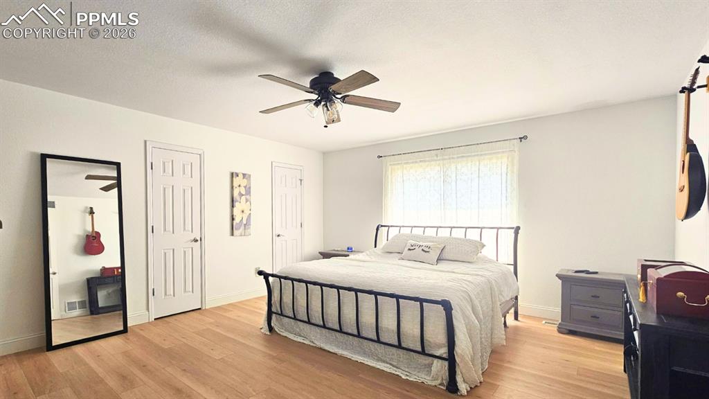 Image 18 of 41: Primary Bedroom 3 - with Ensuite and two Large Walk-In Closets.  New floori