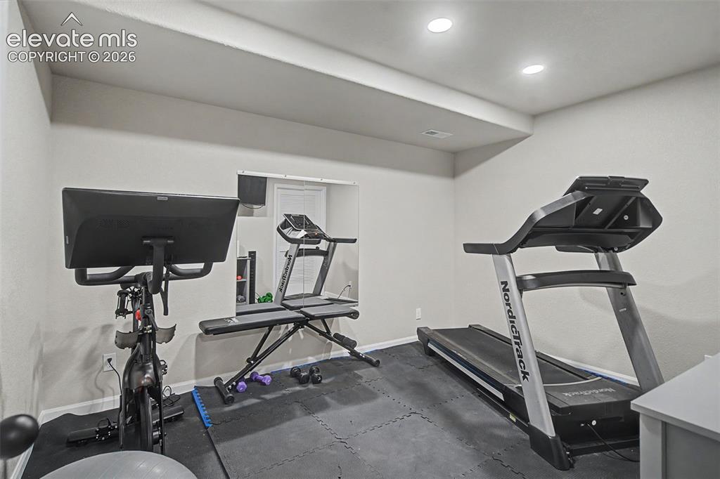 Image 32 of 46: basement exercise or storage room etc