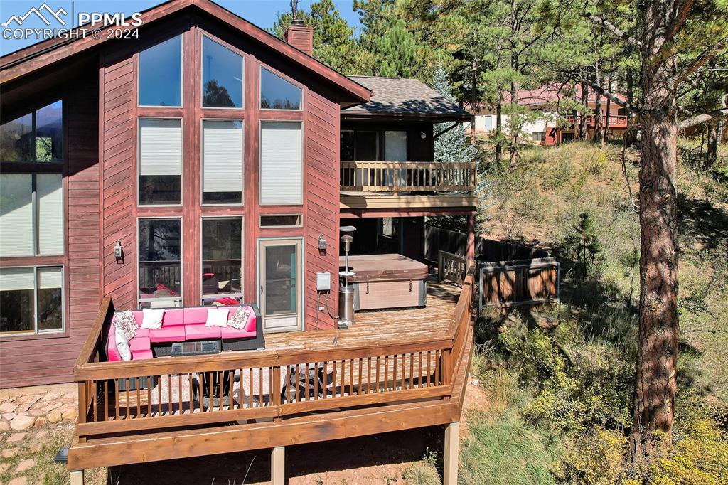 Image 23 of 40: Spacious Wrap Around Deck, Patio,