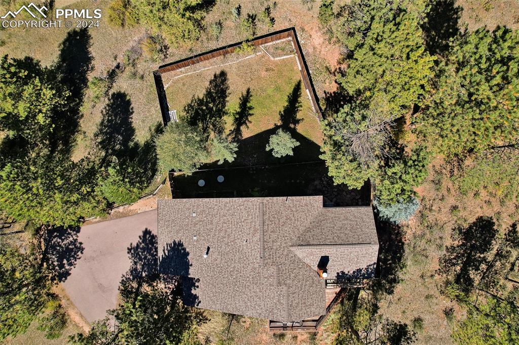 Image 37 of 40: Quiet Neighborhood, Aerial View, Vertical View, Fenced Backyard,