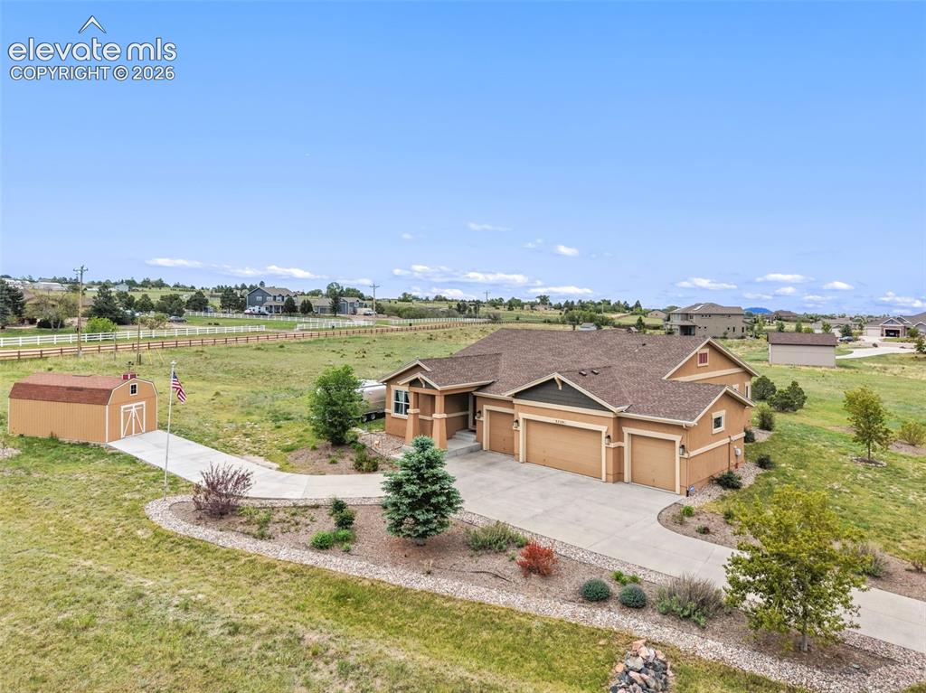 Image 42 of 49: Aerial view of property