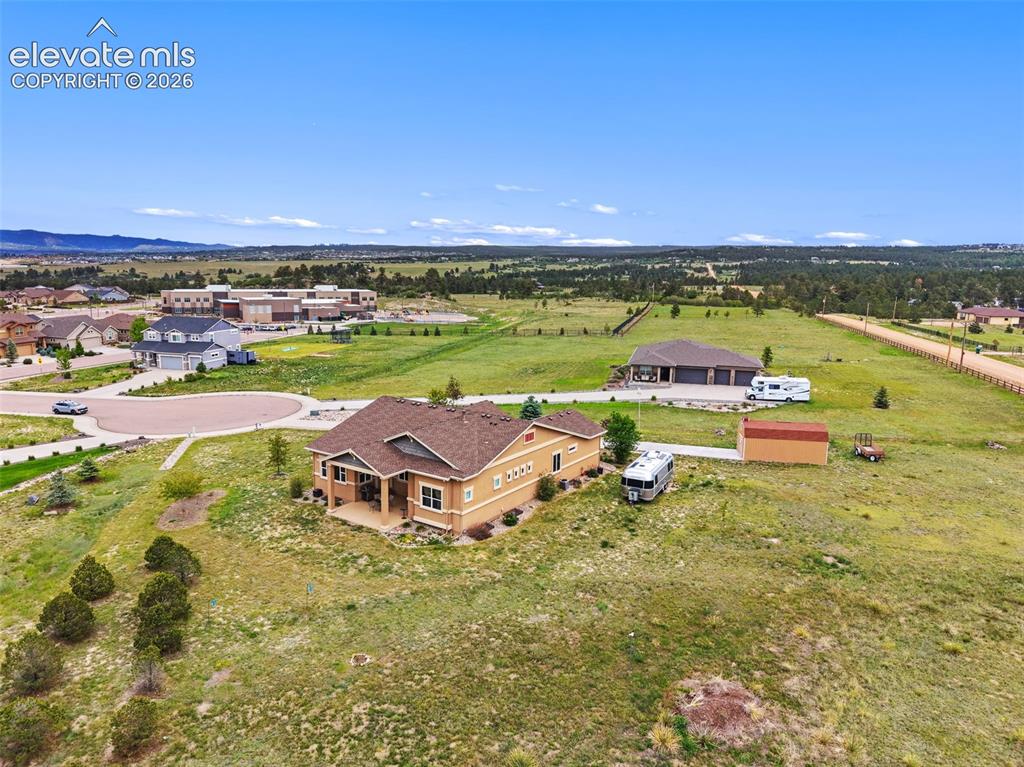 Image 43 of 49: Aerial view of property