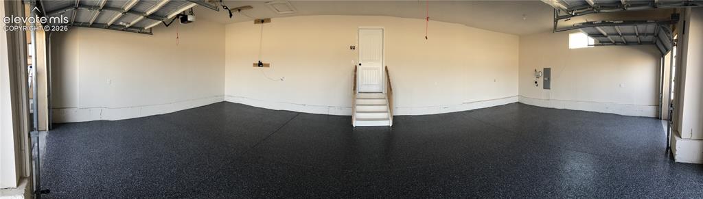 Image 47 of 49: Finished 4-car garage