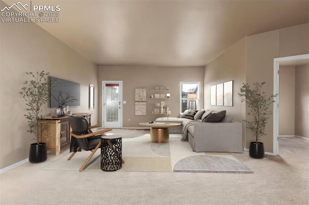 Image 2 of 29: Virtually Staged Living room  