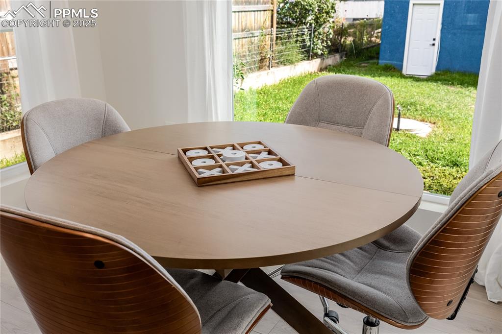 Image 17 of 39: Dining space with healthy amount of natural light