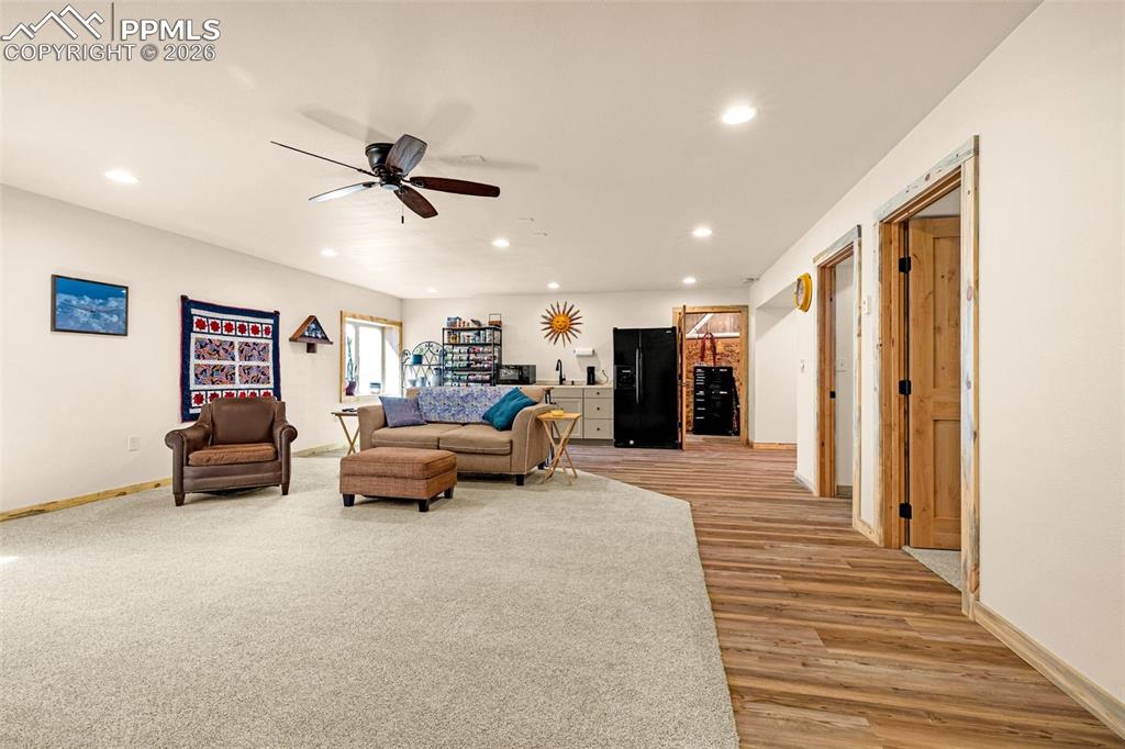 Image 21 of 49: Large basement Living area