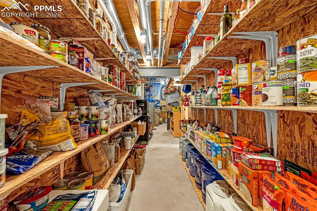 Image 26 of 49: View of storage room in basement- there are 2 storage rooms