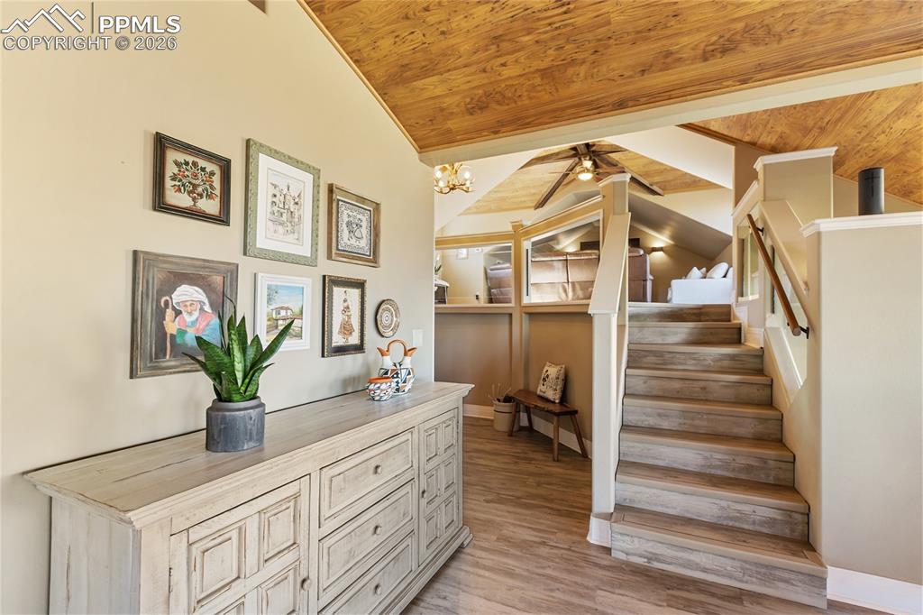 Image 13 of 33: I want to invite you to the loft space, perfect for a home office, living r