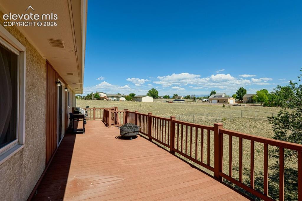 Image 21 of 31: Deck with Views to your Future Outbuilding