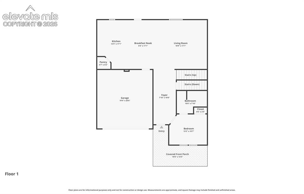 Image 12 of 32: Main Level Floor plan
