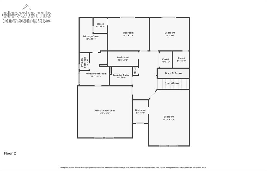 Image 22 of 32: Upper Level Floor plan