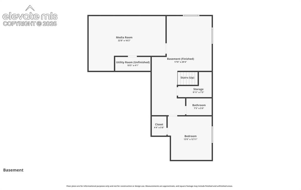 Image 29 of 32: Basement Floor plan
