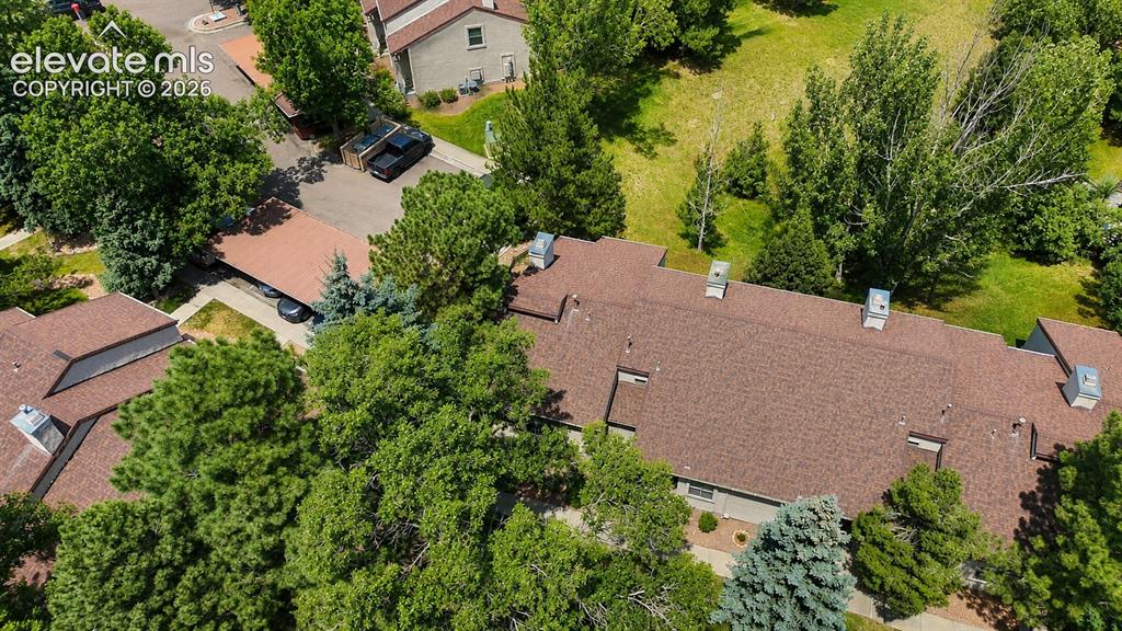 Image 24 of 27: Aerial view of home.