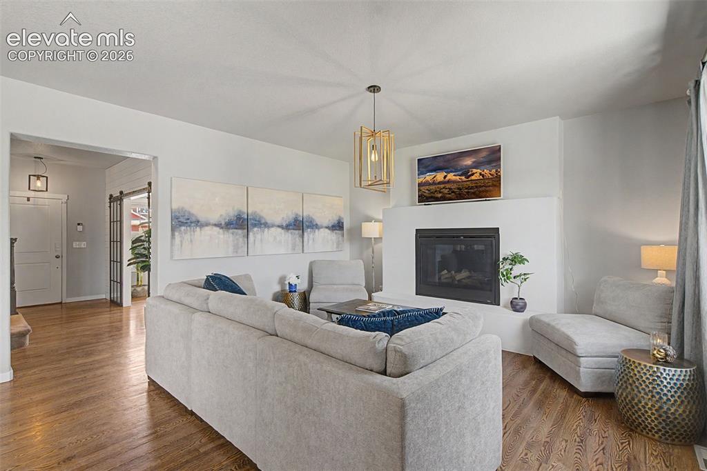 Image 8 of 40: Gas fireplace for cozy evenings...