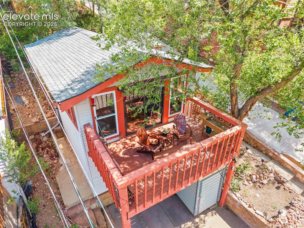 Image 21 of 31: Overhead view highlighting the home