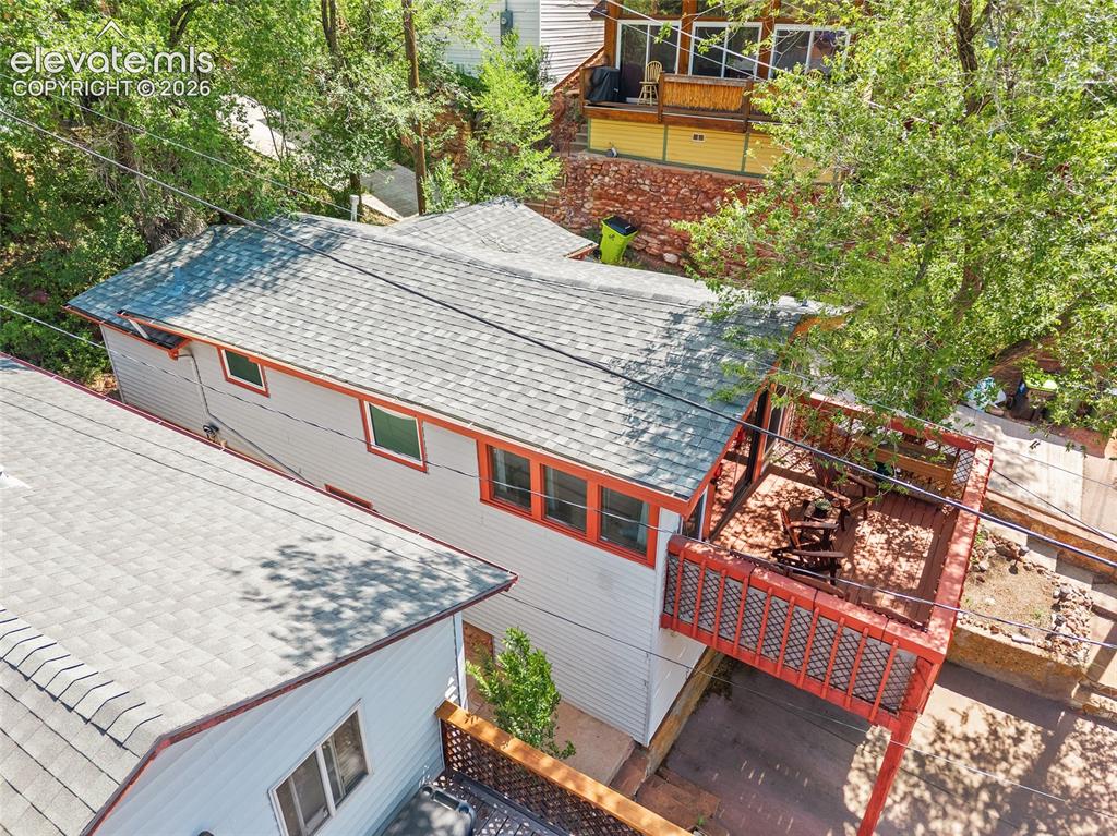 Image 22 of 31: Aerial perspective showing the home