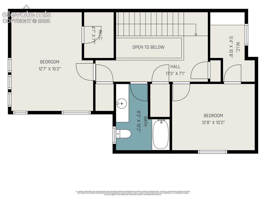 Image 25 of 26: Upper level floor plan