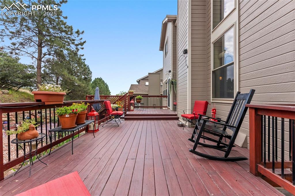 Image 41 of 50: View of wooden deck