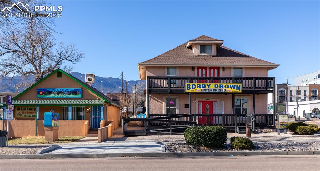 Caption: Front of Structure