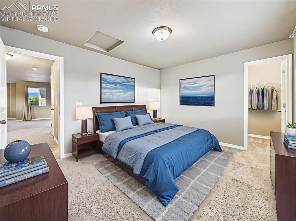 Image 34 of 50: Virtually staged - as a serene guest room, perfect for overnight visitors o