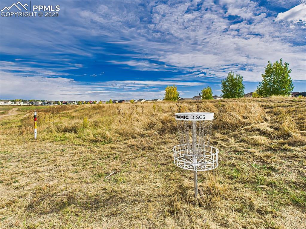 Image 46 of 50: Disc Golf Course – On-site disc golf basket located within Ventana’s open s