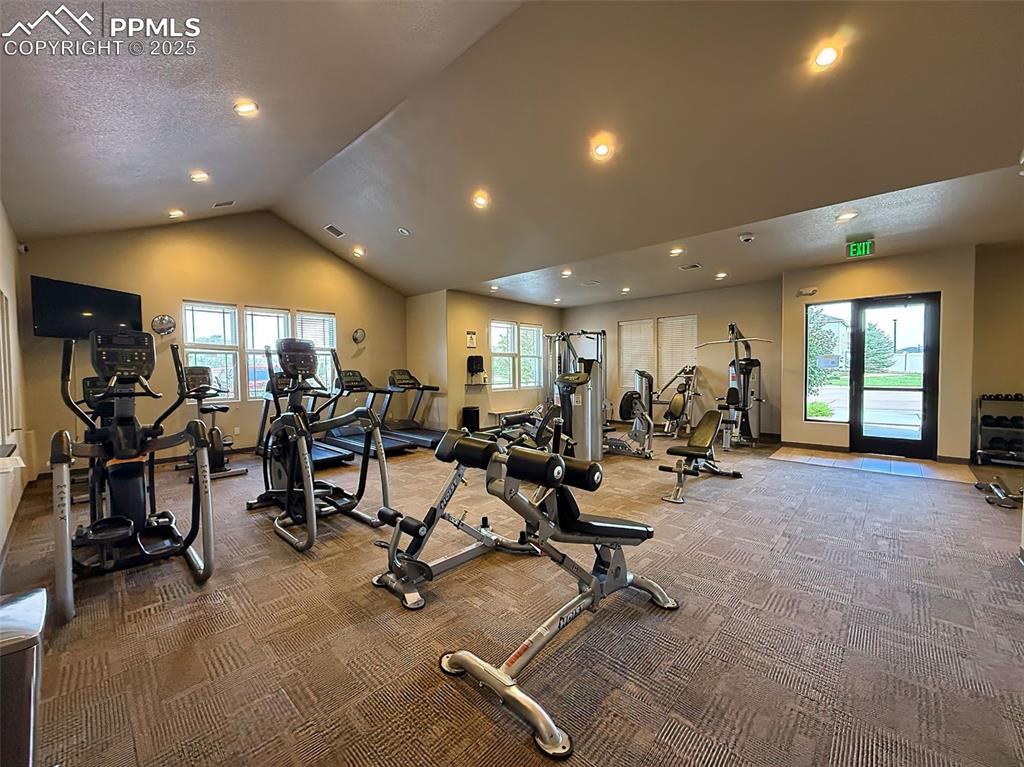 Image 47 of 50: Community Fitness Center – Private, resident-only gym with cardio machines,