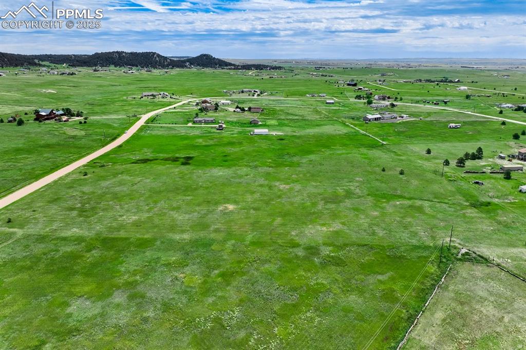 Image 9 of 20: Aerial view of sparsely populated area