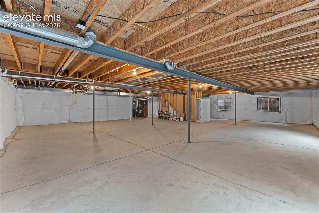 Image 28 of 36: 2720 sq feet basement with one rough in