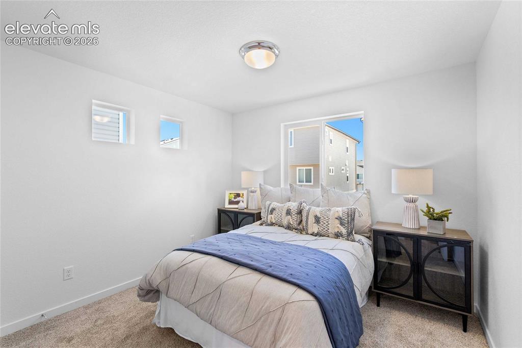 Image 23 of 25: Recessed lighting, two square windows, and a sliding glass door
*photos of