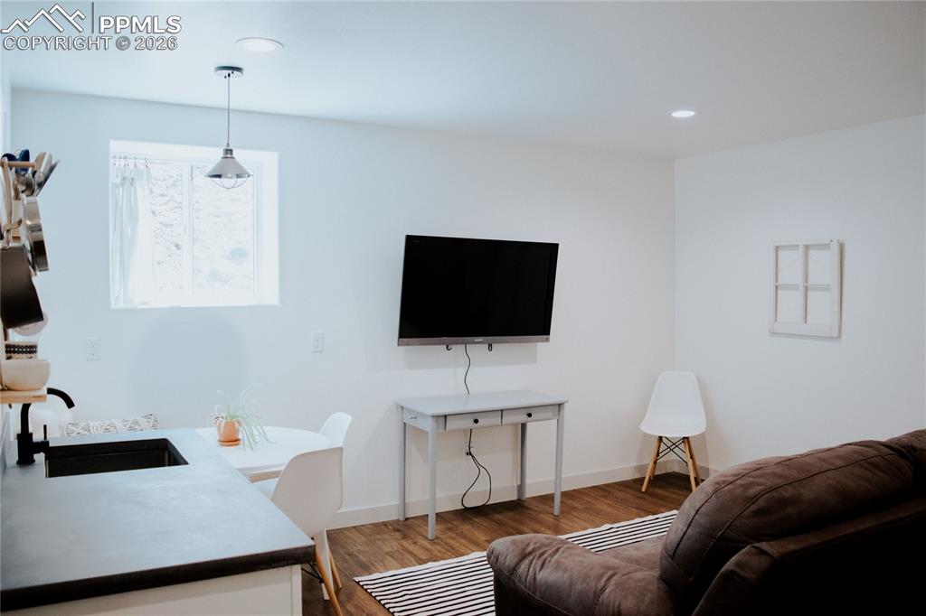 Image 29 of 42: Basement Level Living Space