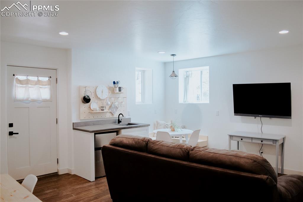 Image 30 of 42: Basement Level Living Space