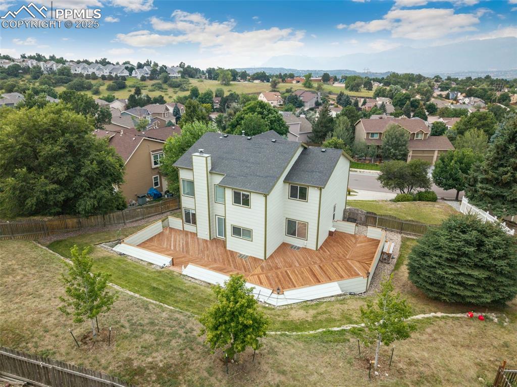 Image 40 of 41: Aerial view of residential area
