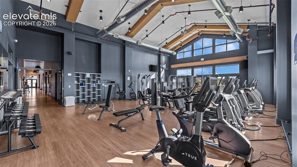 Image 25 of 46: Community gym in community clubhouse.
