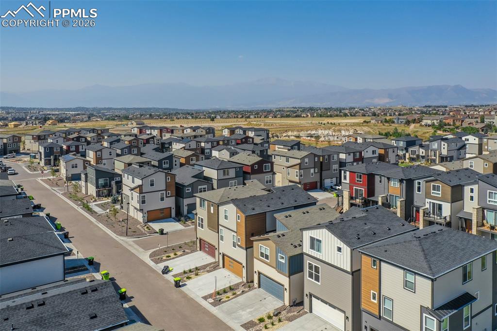 Image 42 of 46: Aerial perspective of suburban area