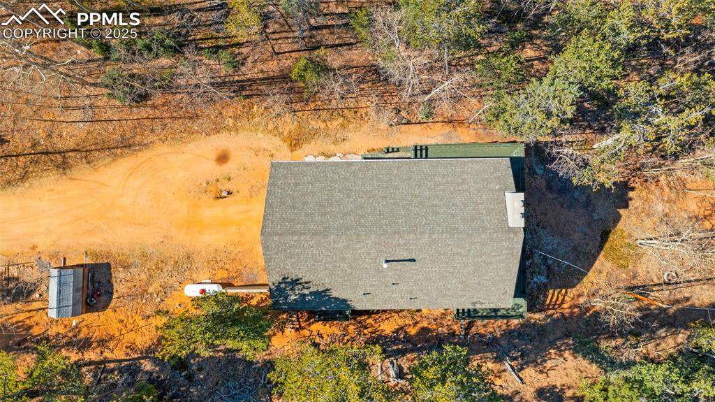 Image 33 of 50: View from above of property